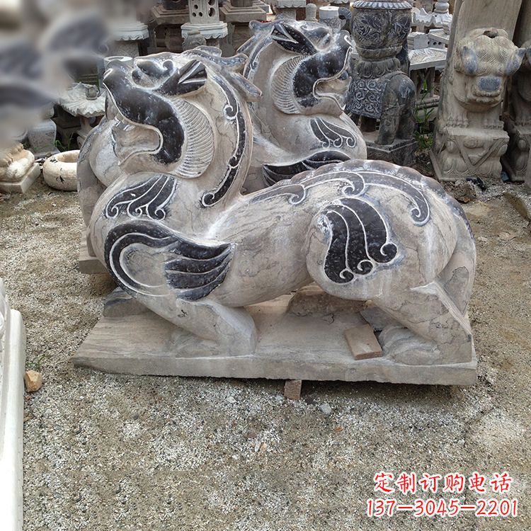 绵阳手工精雕青石貔貅雕塑