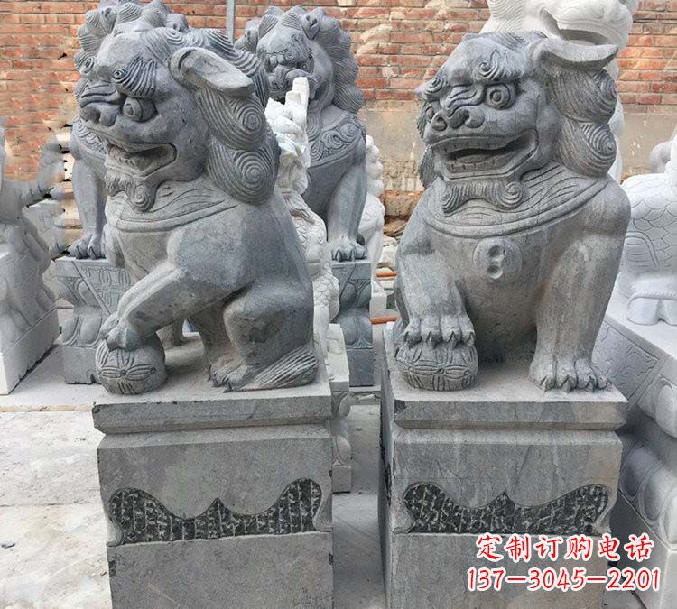 绵阳青石仿古狮子雕塑
