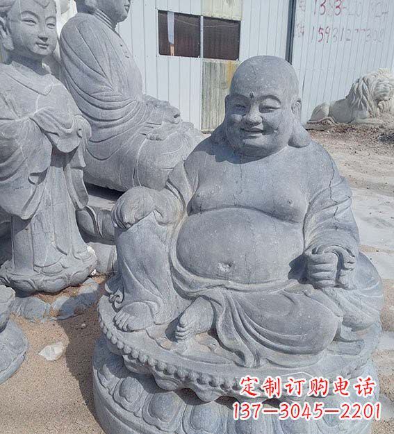 绵阳青石仿古弥勒佛雕塑