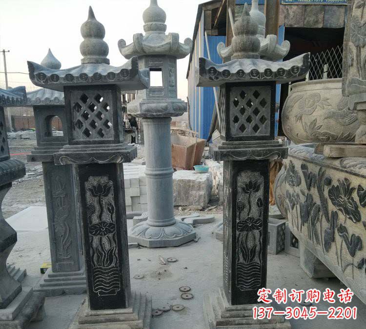 绵阳青石古代照明石灯雕塑,闪耀你的家园
