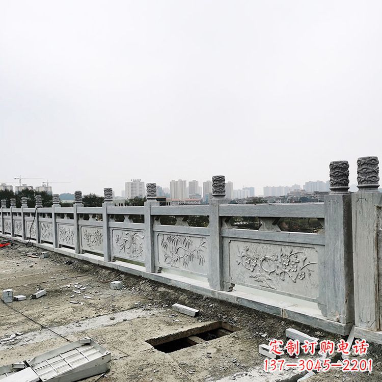 绵阳青石户外石雕栏板