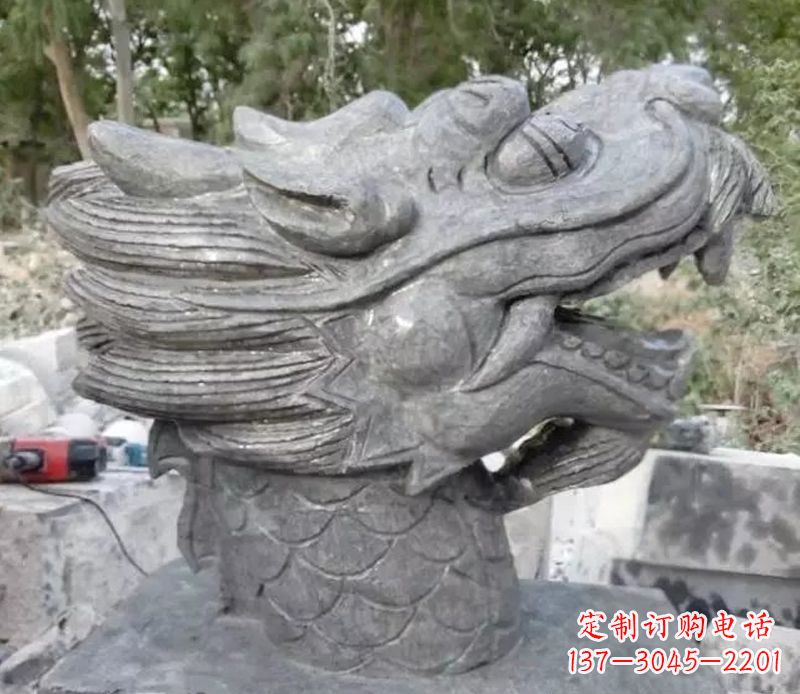 绵阳青石龙头雕塑