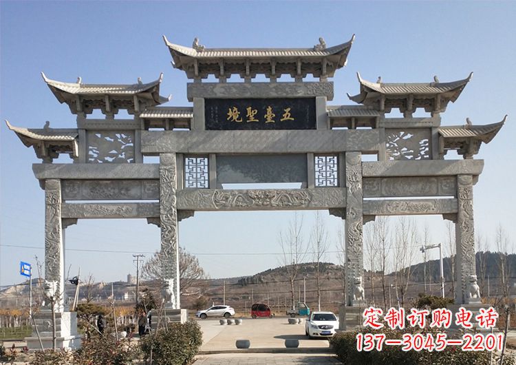 绵阳青石牌坊雕刻
