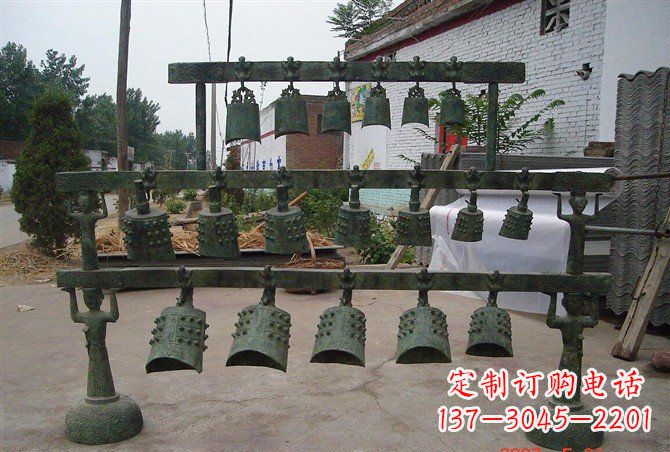 绵阳手工青铜编钟,给室内装饰增添仿古气息