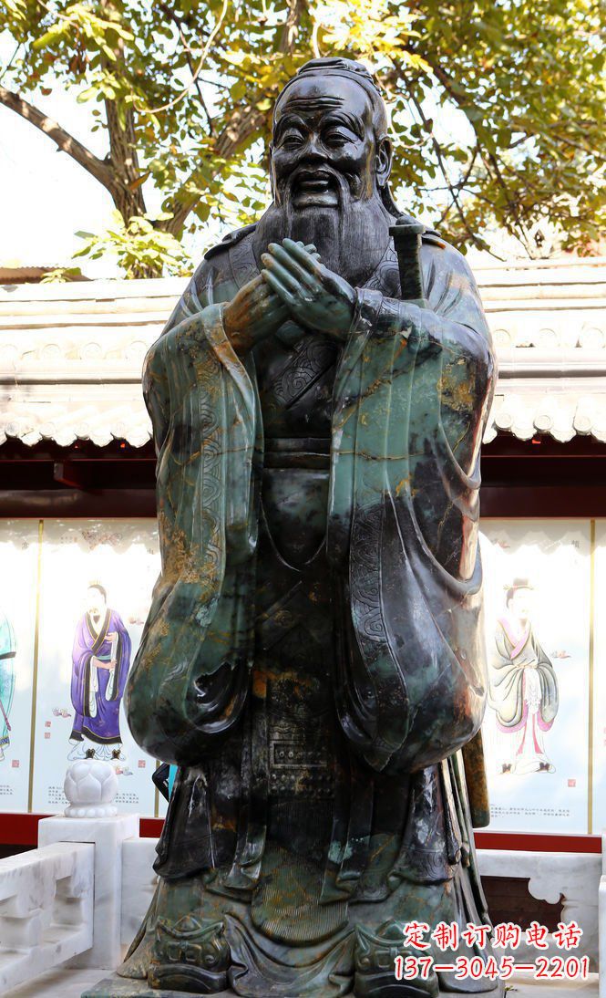 绵阳青铜孔子行教像,把智慧和精神传承