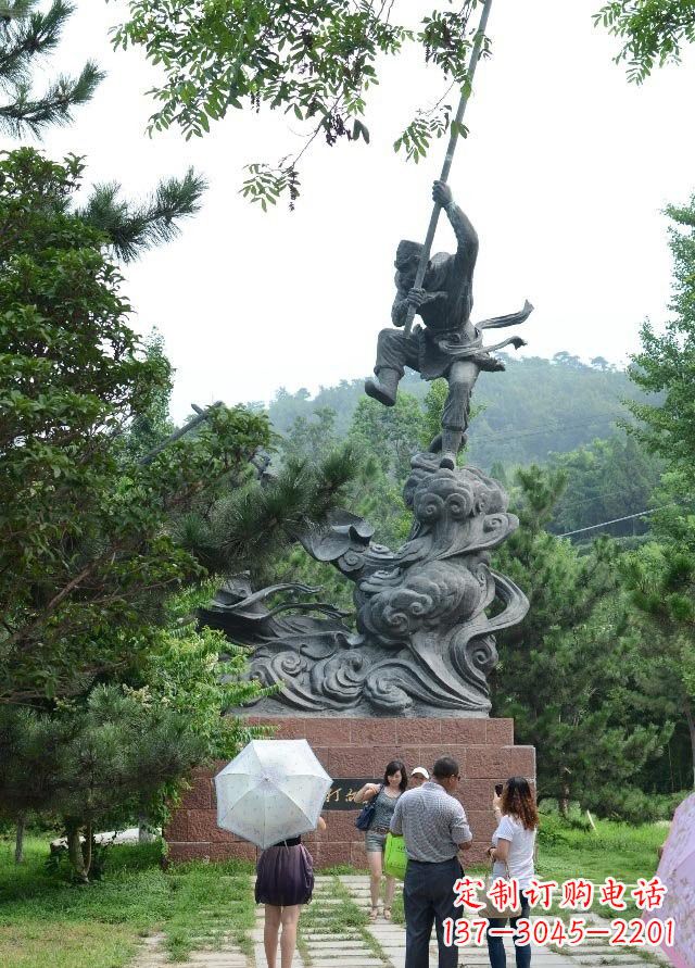绵阳佛教中的传奇:青铜孙悟空雕塑