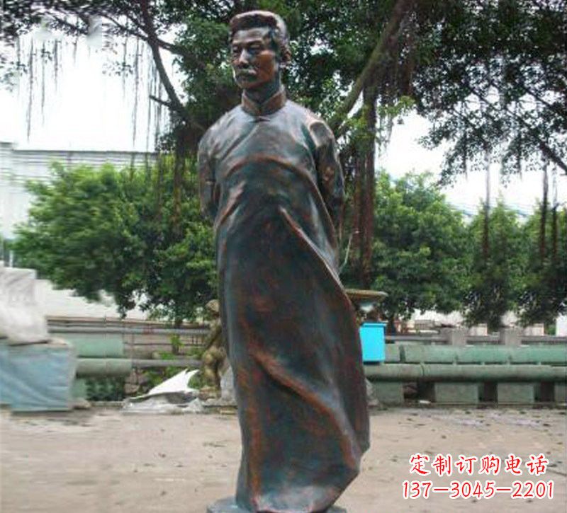 绵阳青铜雕塑,精致鲁迅雕像