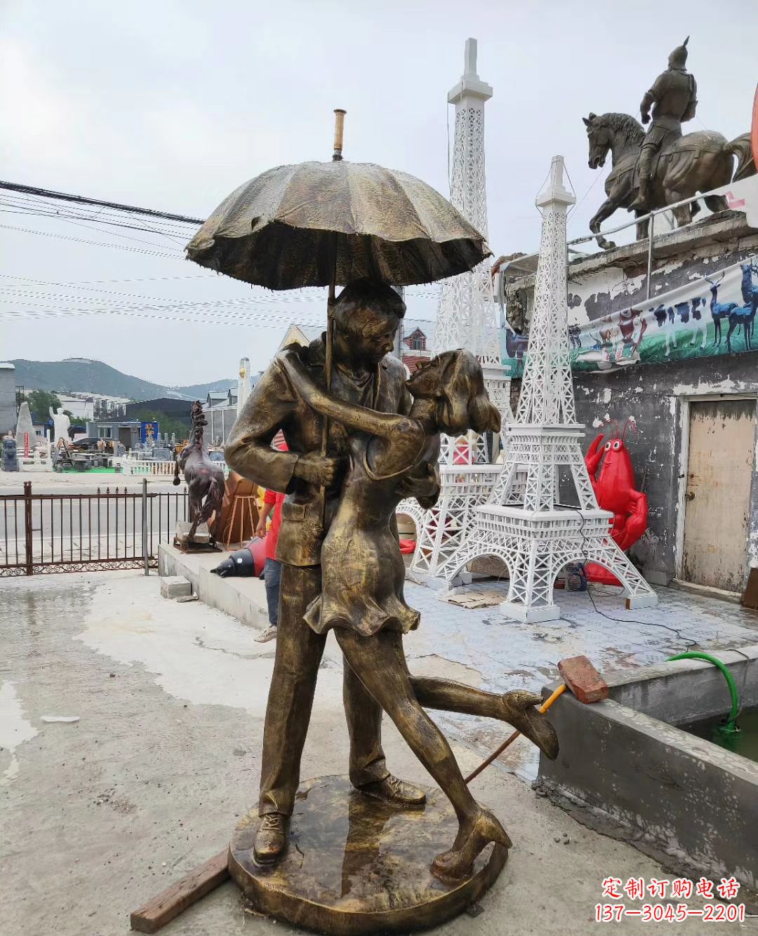 绵阳真爱永恒,浪漫情侣铜雕塑