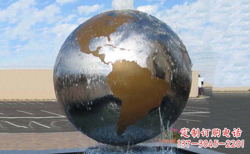绵阳精细不锈钢地球雕塑,让您的家居更有文艺范