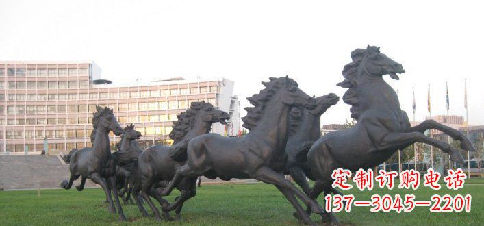 绵阳群马公园动物铜雕,让艺术描绘你的故事
