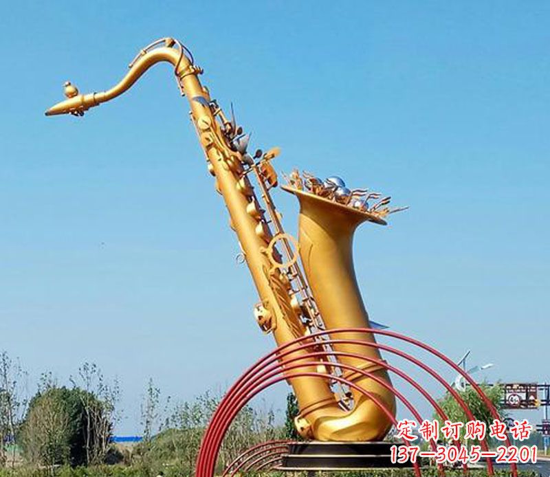 绵阳中领雕塑:萨克斯铜雕高质量制作