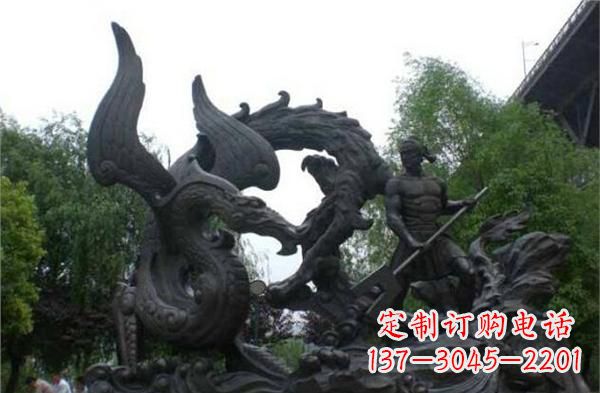 绵阳赛龙舟铜雕,青史留驰名!