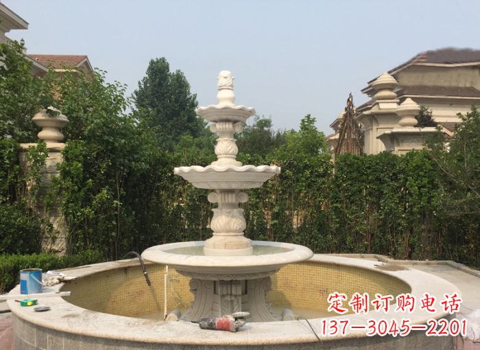 绵阳三层喷泉公园石雕 (2)