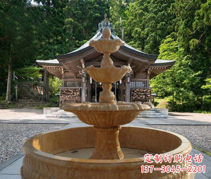 绵阳三层喷泉公园石雕