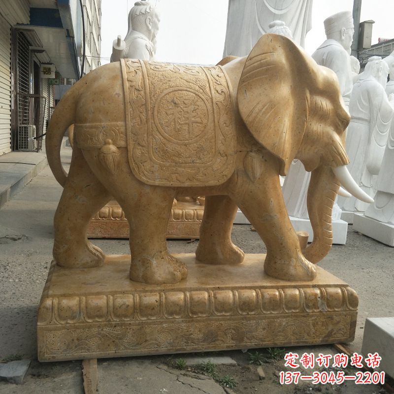 绵阳中领雕塑定制精美大象雕塑