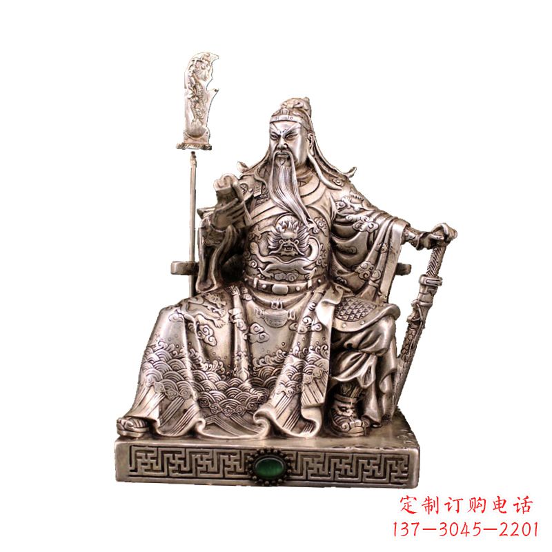 绵阳体现英雄风范的关公雕塑