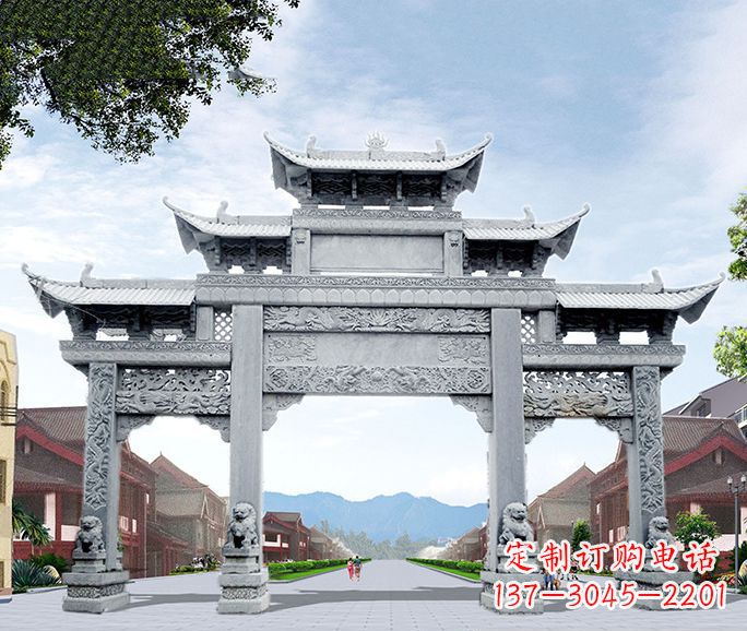 绵阳高品质牌坊石雕,为您量身定制