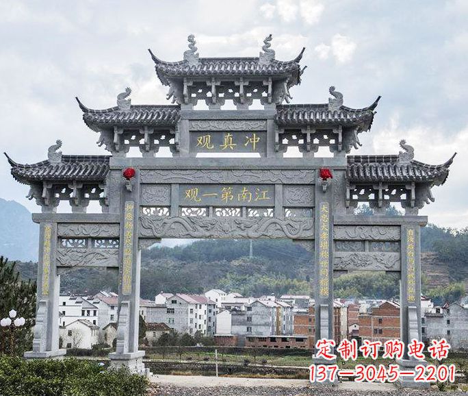 绵阳欣赏传统牌坊雕塑的美感
