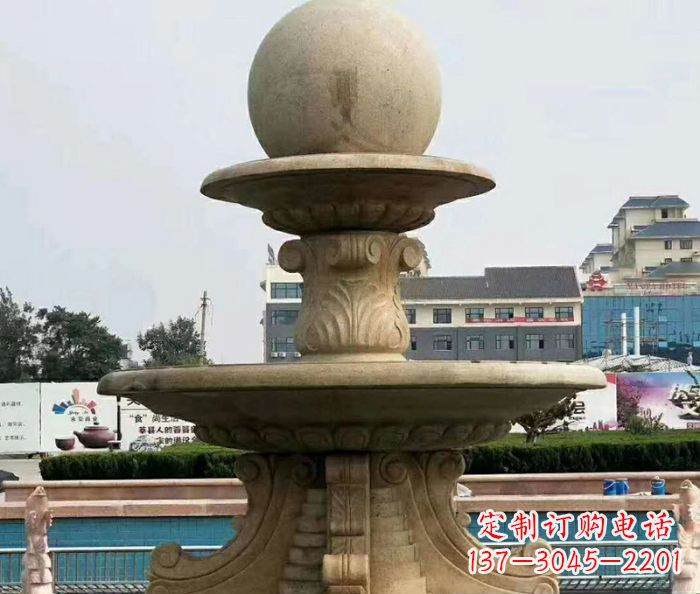 绵阳砂岩大型喷泉石雕 (2)