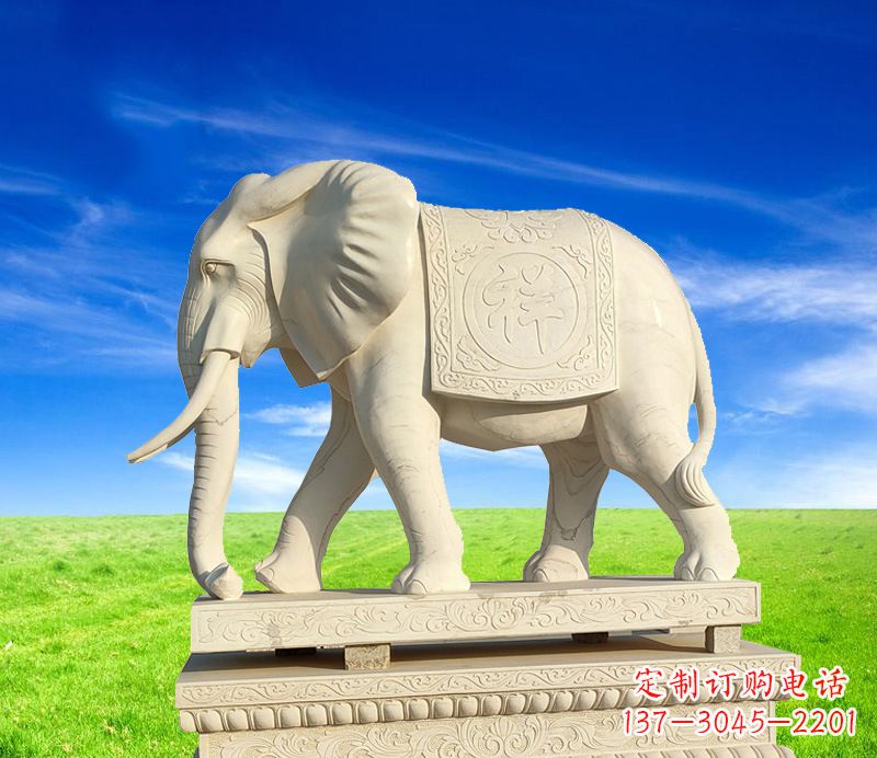绵阳上坟大象的石雕