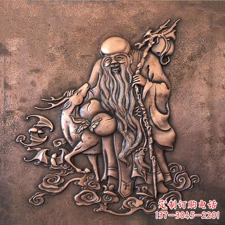 绵阳追求长寿的崇高象征——紫铜老寿星雕塑