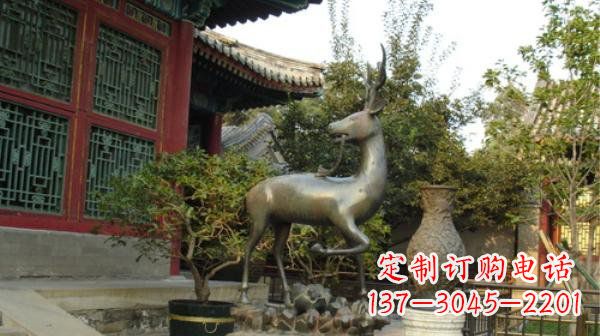绵阳神鹿寺庙铜雕动物定制