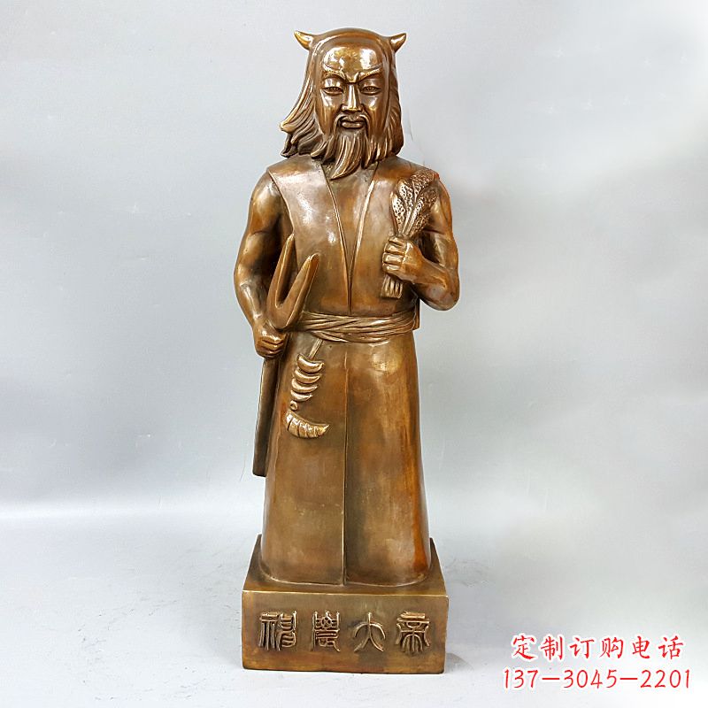 绵阳尊贵的神农大帝铜雕塑
