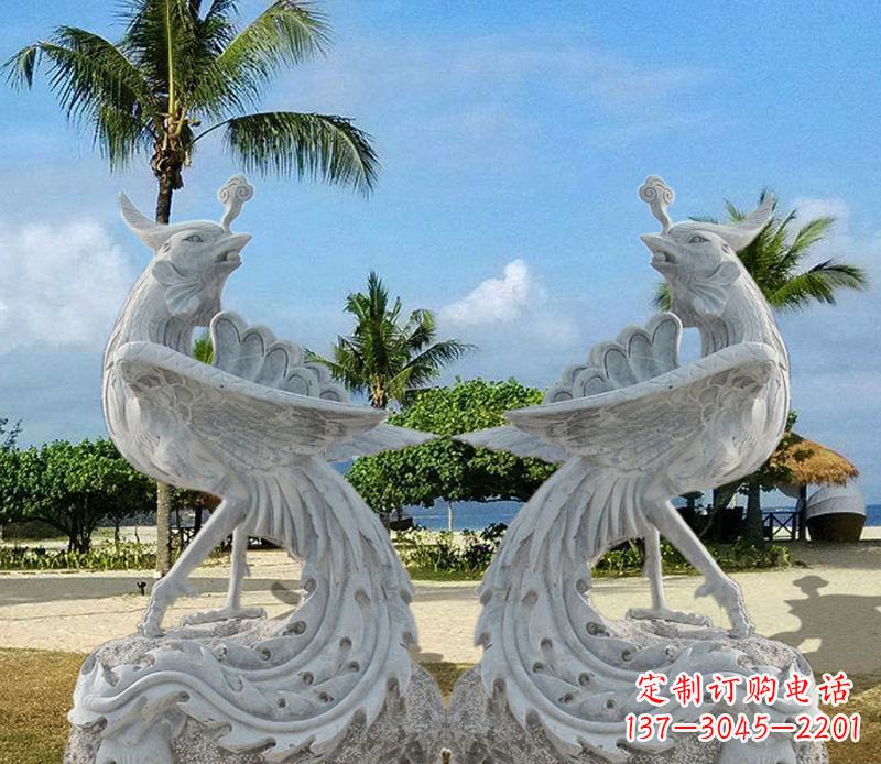 绵阳神兽凤凰石雕