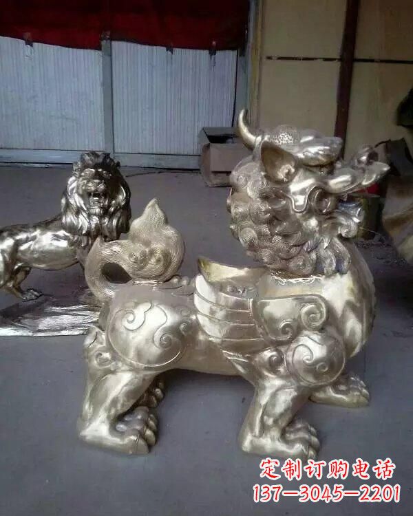 绵阳中领雕塑:貔貅铜雕精致雕塑
