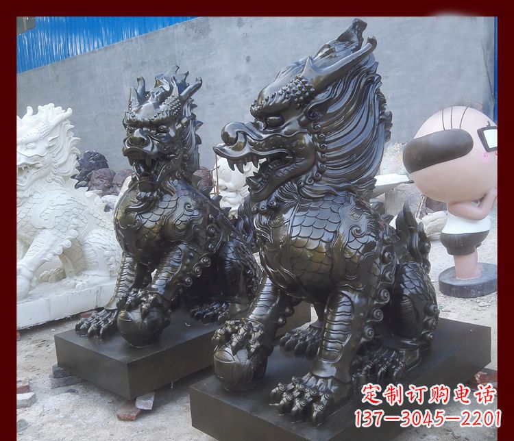 绵阳中领雕塑的麒麟铜雕是塑造精美的工艺结果。…