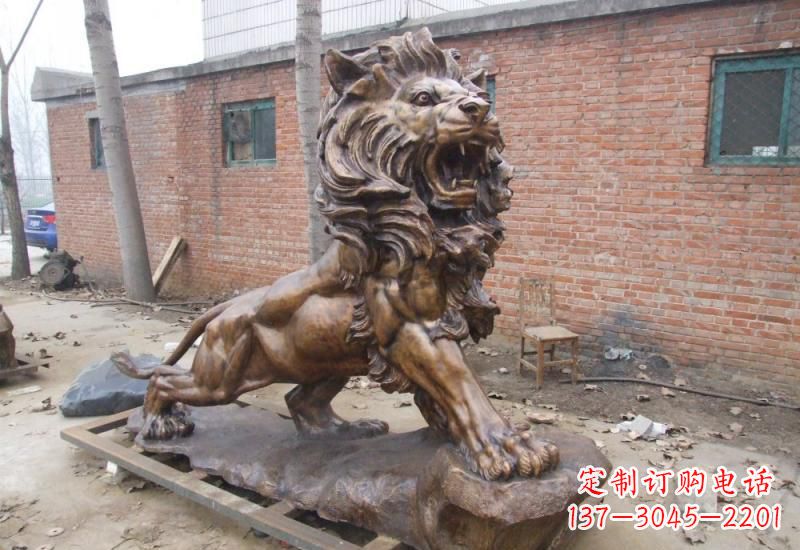 绵阳狮子动物铜雕