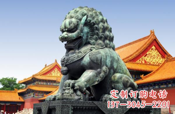绵阳贵族气派,古典青铜狮子雕塑
