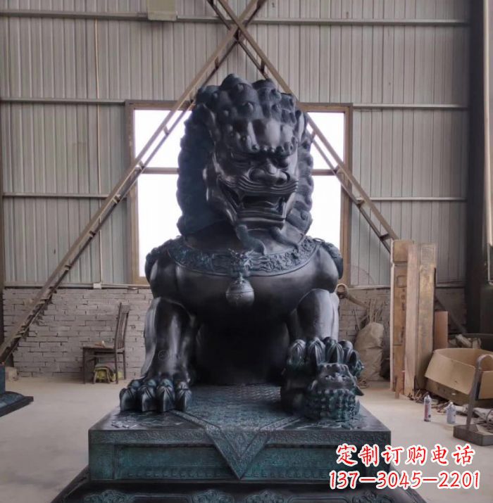 绵阳中领雕塑狮子铜雕塑,壮丽展现王者之气!