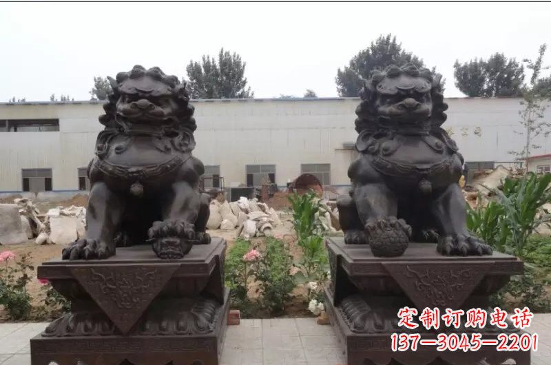 绵阳狮子铜雕像