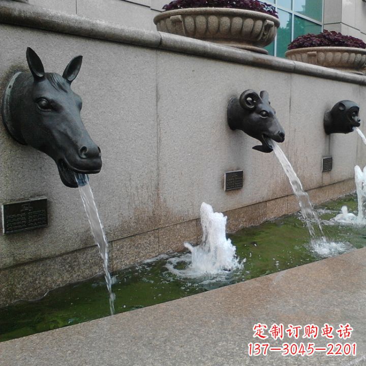 绵阳十二生肖水景铜雕,精美装饰你的家居