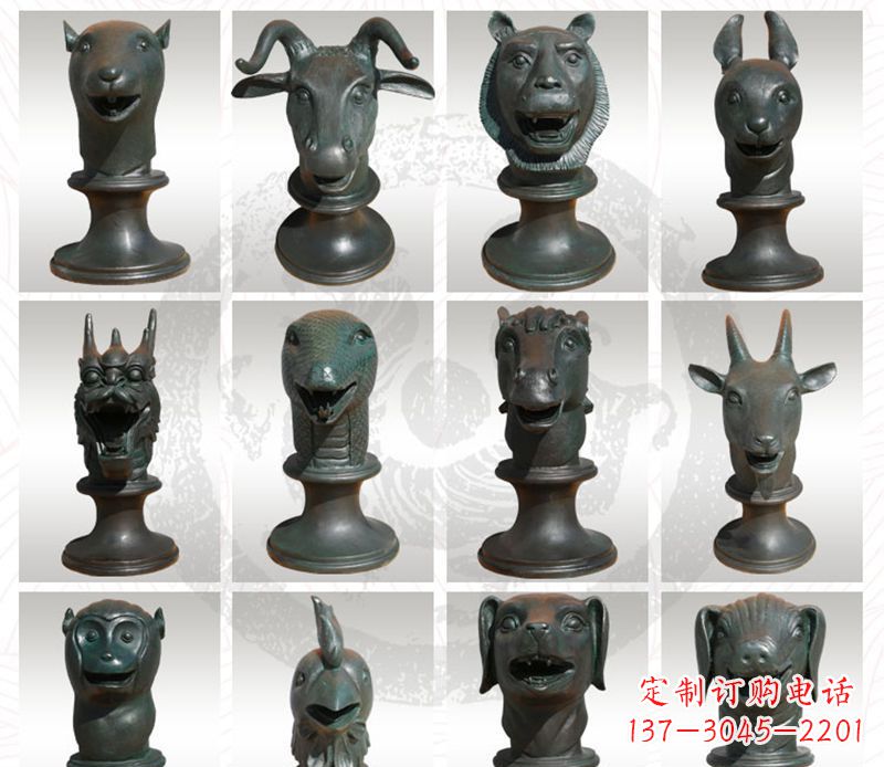 绵阳限量版十二生肖铜雕塑