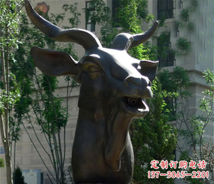 绵阳十二生肖铜雕羊首饰