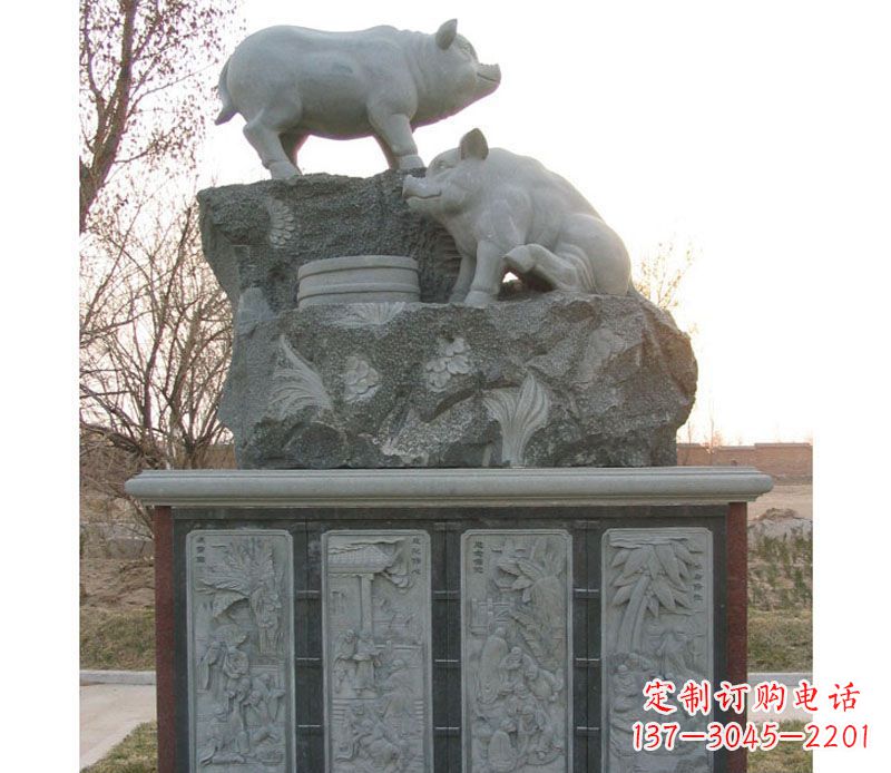 绵阳十二生肖猪石雕——质地原生态传承千年文化
