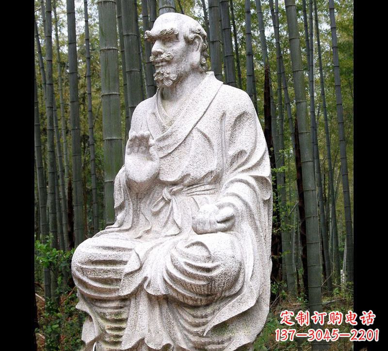 绵阳石雕达摩古代名人雕塑