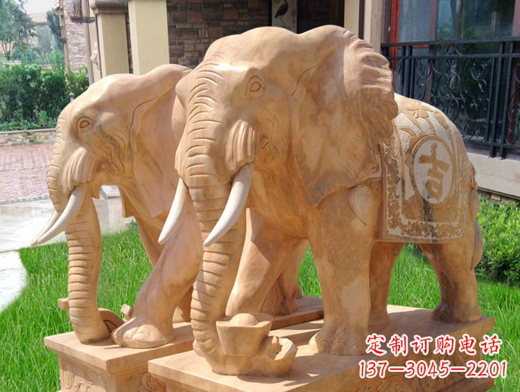 绵阳石雕大象风水