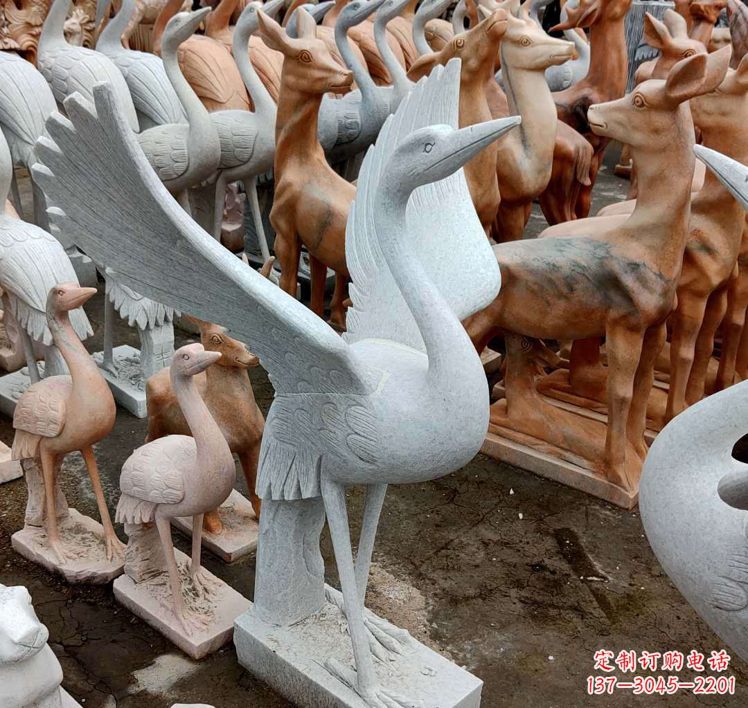 绵阳丹顶鹤雕塑,令您汲取自然之美