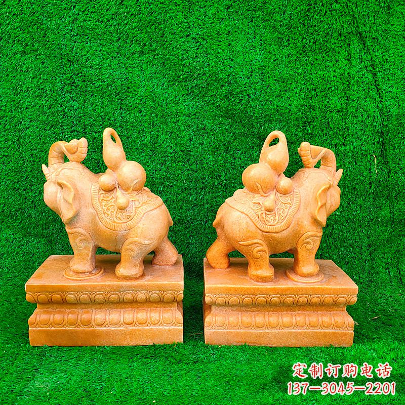 绵阳精美大象雕塑,点缀美好家园