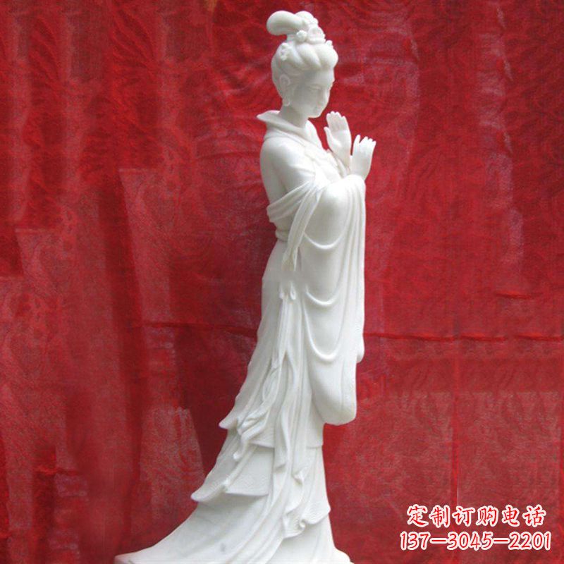 绵阳精美无双的汉白玉貂蝉雕塑