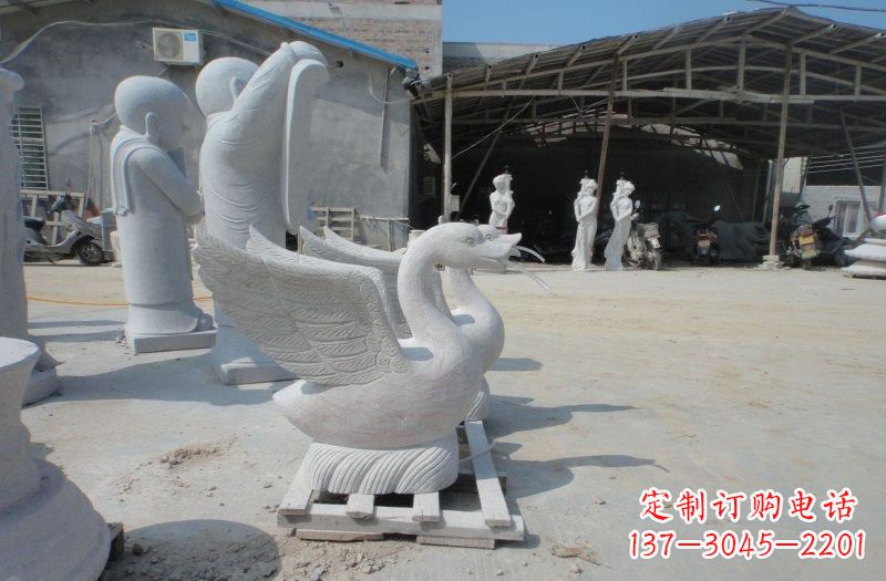 绵阳中领雕塑:独具特色的天鹅喷水雕塑
