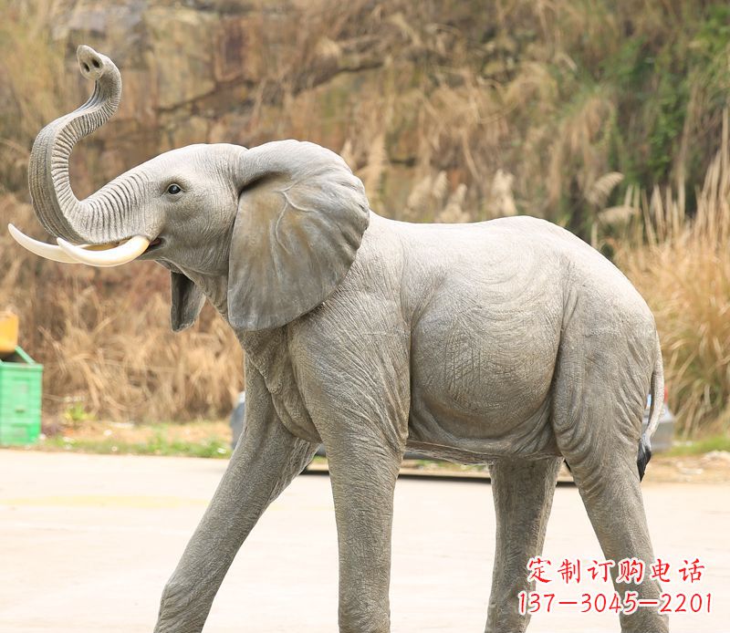 绵阳石雕广场动物大象雕塑
