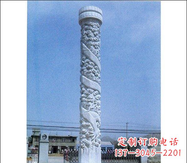 绵阳石雕广场龙柱