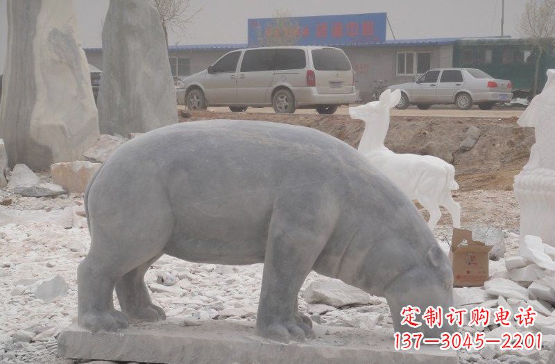 绵阳中领雕塑的河马雕塑以其精致的造型和出色的…
