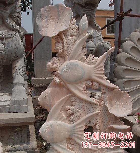 绵阳荷花鲤鱼雕塑,精美完美记录永恒美好
