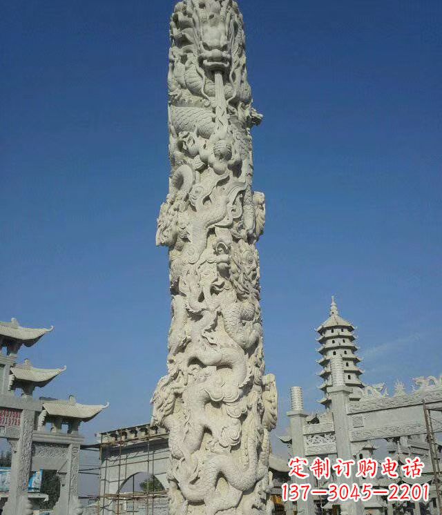 绵阳精美雕塑,华表龙柱雕塑