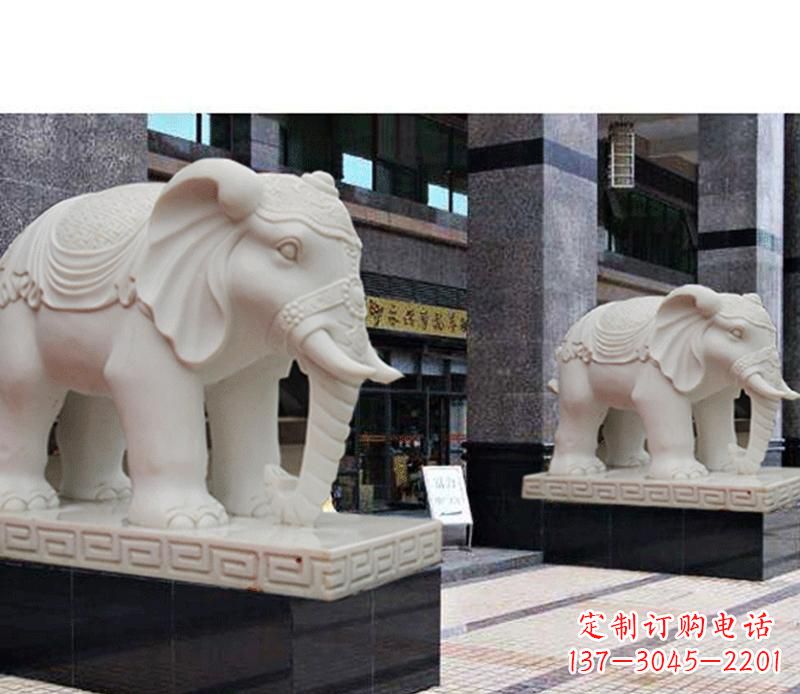 绵阳石雕酒店大象动物